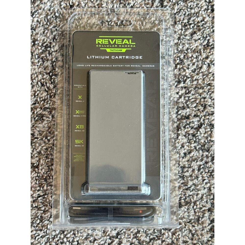 Reveal Tactacam Lithium Cartridge Replacement Camera Battery Pack